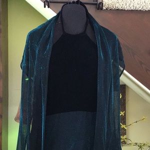 Vintage mermaid sparkle gown velvet halter dress magical